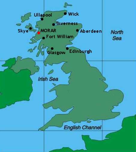 map of UK